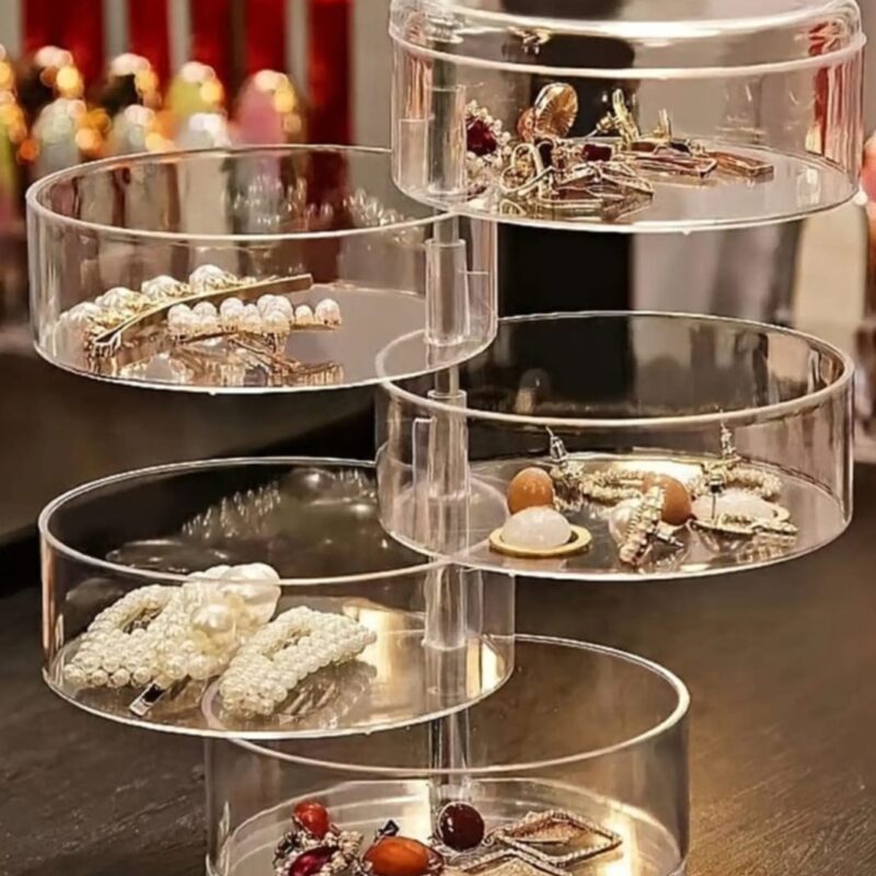 Multilayer transparent jwellery box